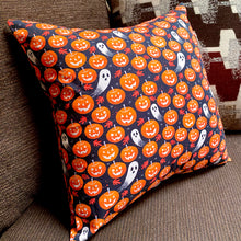 Load image into Gallery viewer, Pumpkin and Ghosts Pillow Sham
