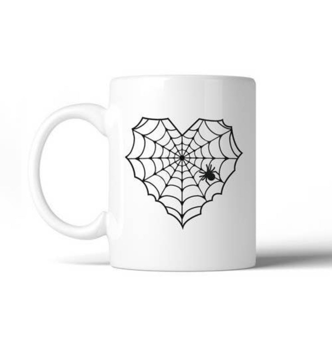 Heart Spiderweb Mug
