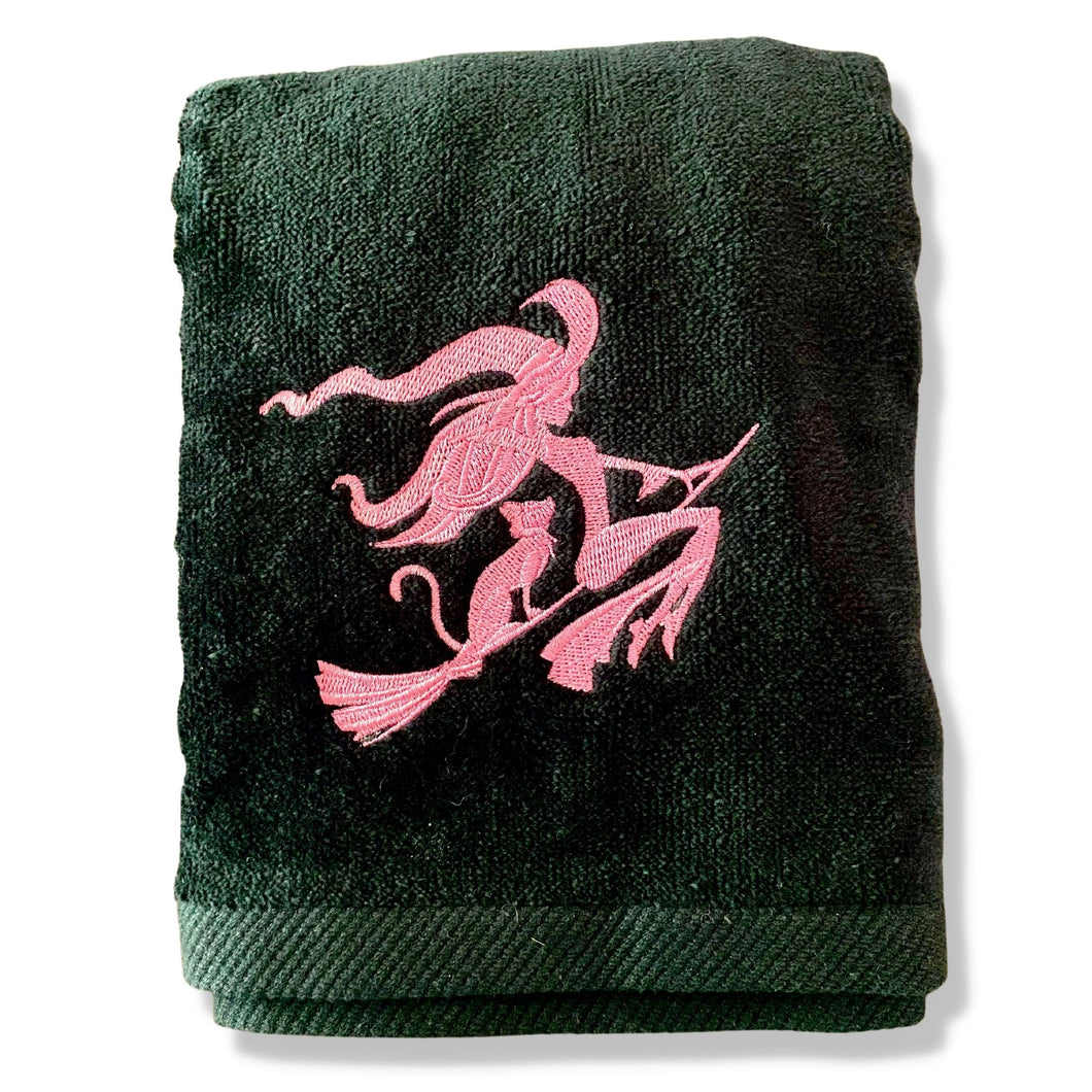 Flying Witch Hand Towel