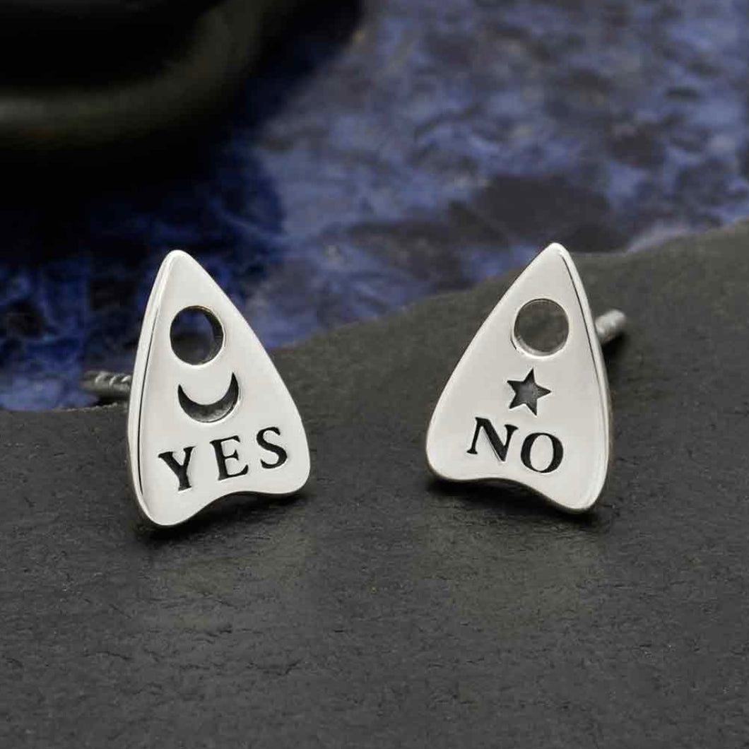 Sterling Silver Planchette Post Earrings