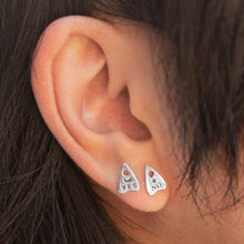 Load image into Gallery viewer, Sterling Silver Planchette Post Earrings
