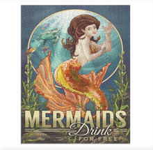 Load image into Gallery viewer, Mermaids Drink For Free Puzzle

