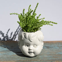 Load image into Gallery viewer, Baby Boy Doll head Planter
