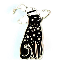 Load image into Gallery viewer, Starry Witchcat Enamel Pin
