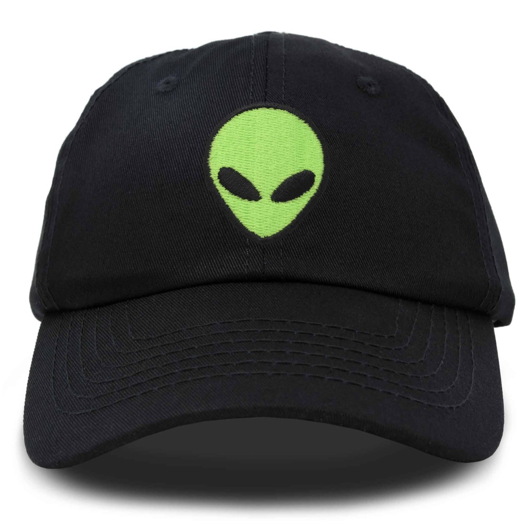 Green Embroidered Alien Hat