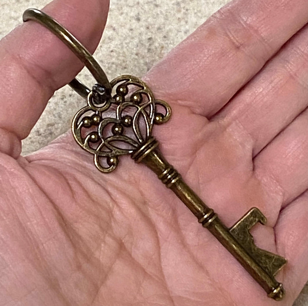Skeleton Key Bottle Opener Keychain